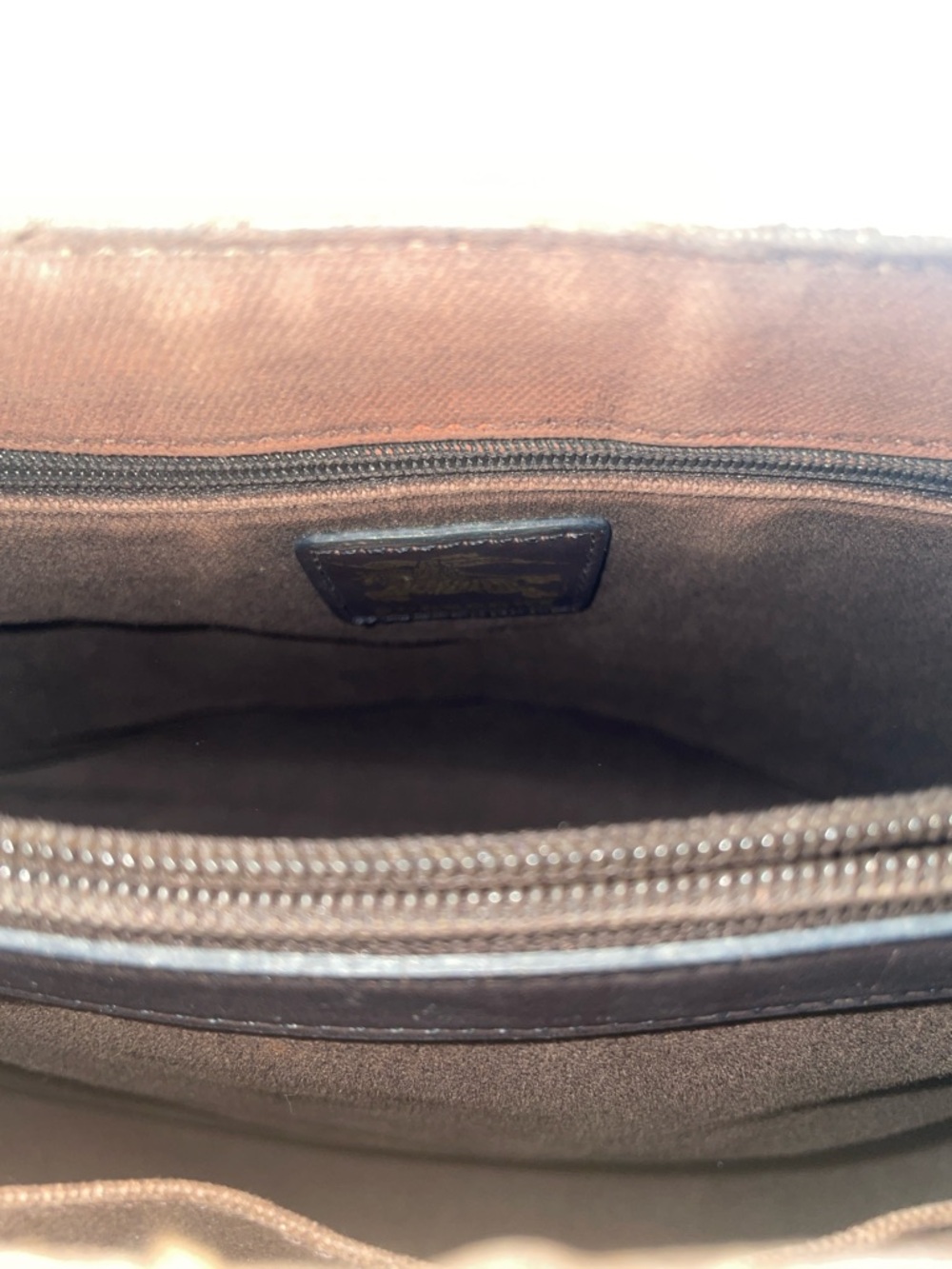Burberry Beige Black Red Classic Check Tote - Picture 6 of 8